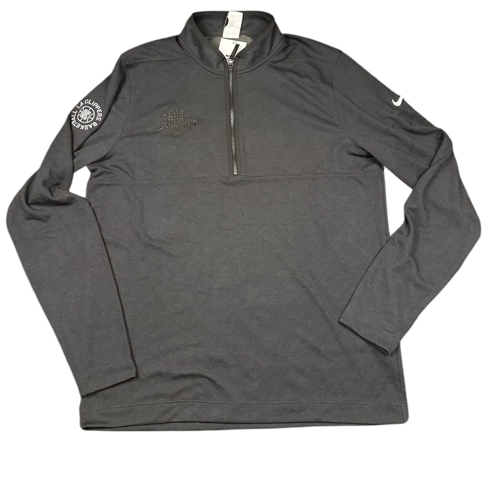 Nike LA Clippers Dri-FIT Victory Men's Half-Zip Golf Top Black Size L Tall